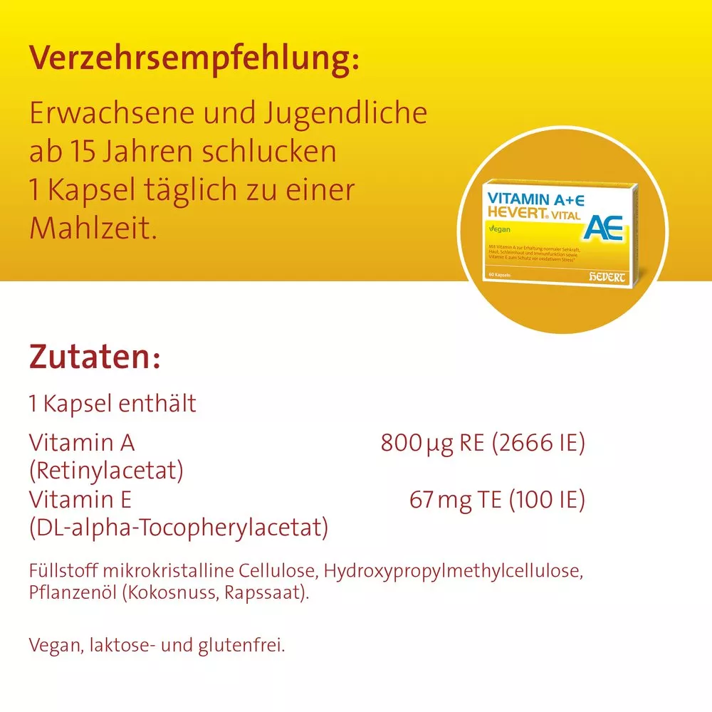 Vitamin A+E Hevert Vital